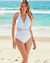 MIRACLESUIT ILLUSIONIST Plunge One-piece Swimsuit White 6537068 - View1