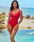 MIRACLESUIT MUST HAVES Escape Draped One-piece Swimsuit Grenadine 6516666 - View1