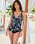 MAGICSUIT Haut tankini asymétrique CHICLY SHADED Noir et blanc 6017376 - View1