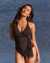 BLEU ROD BEATTIE ALL TIED UP Side Knot One-piece Swimsuit Black RBAT23235H - View1