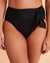BLEU ROD BEATTIE ALL TIED UP Draped High Waist Bikini Bottom Black RBAT23572H - View1