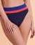 EAU DE SEA Bas de bikini taille haute OCEAN BLUES Marine 01300186 - View1