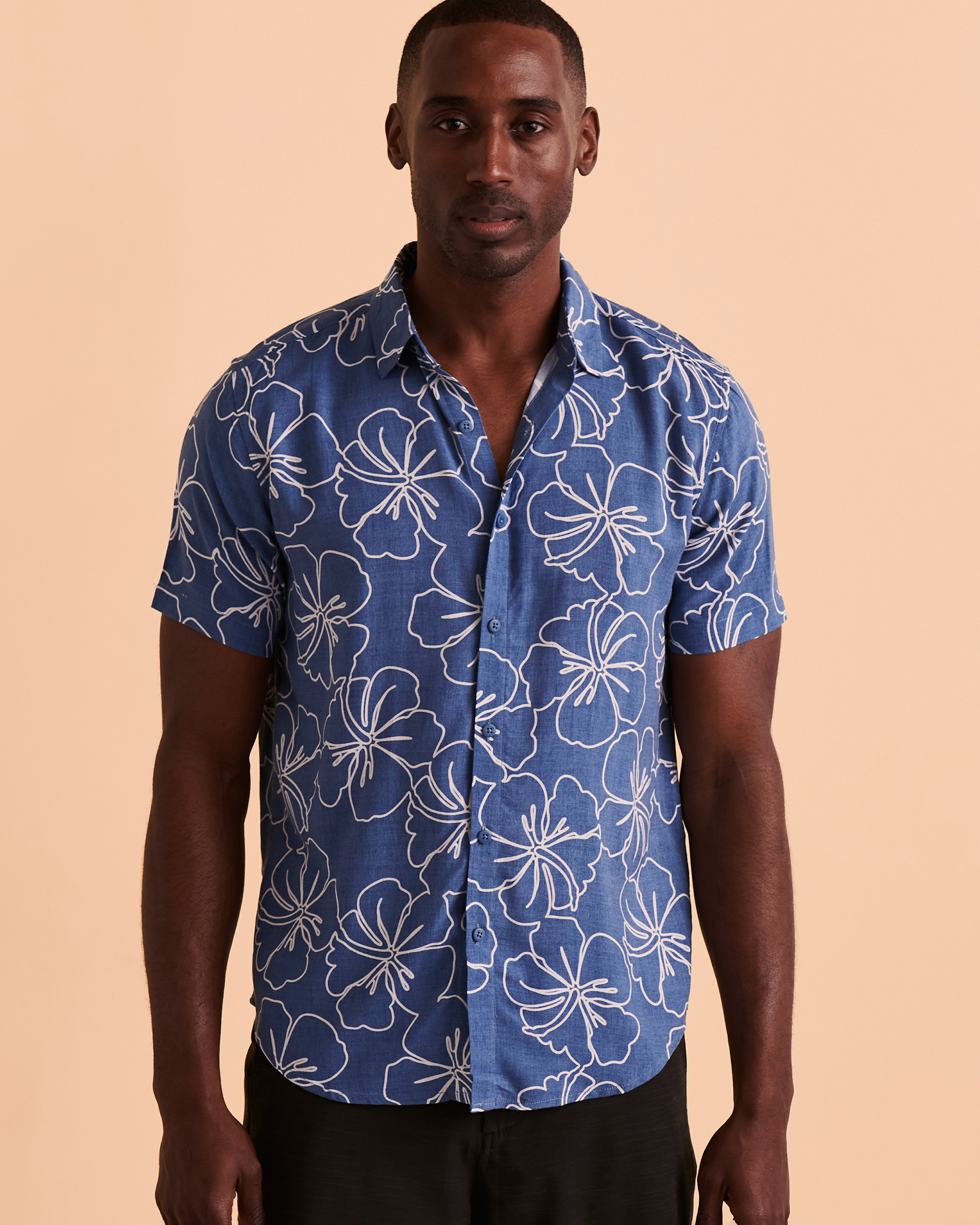 ENDLESS SUMMER Short Sleeve Button-down Shirt - Floral