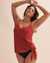 MAGICSUIT Haut tankini noué SOLIDS Corail 6006040 - View1