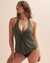 MAGICSUIT Haut tankini torsadé TWISTER MALLORY Kaki 6009951 - View1