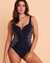 MIRACLESUIT SILVER SHORES Temptress Plunge One-piece Swimsuit Blue 6553730 - View1