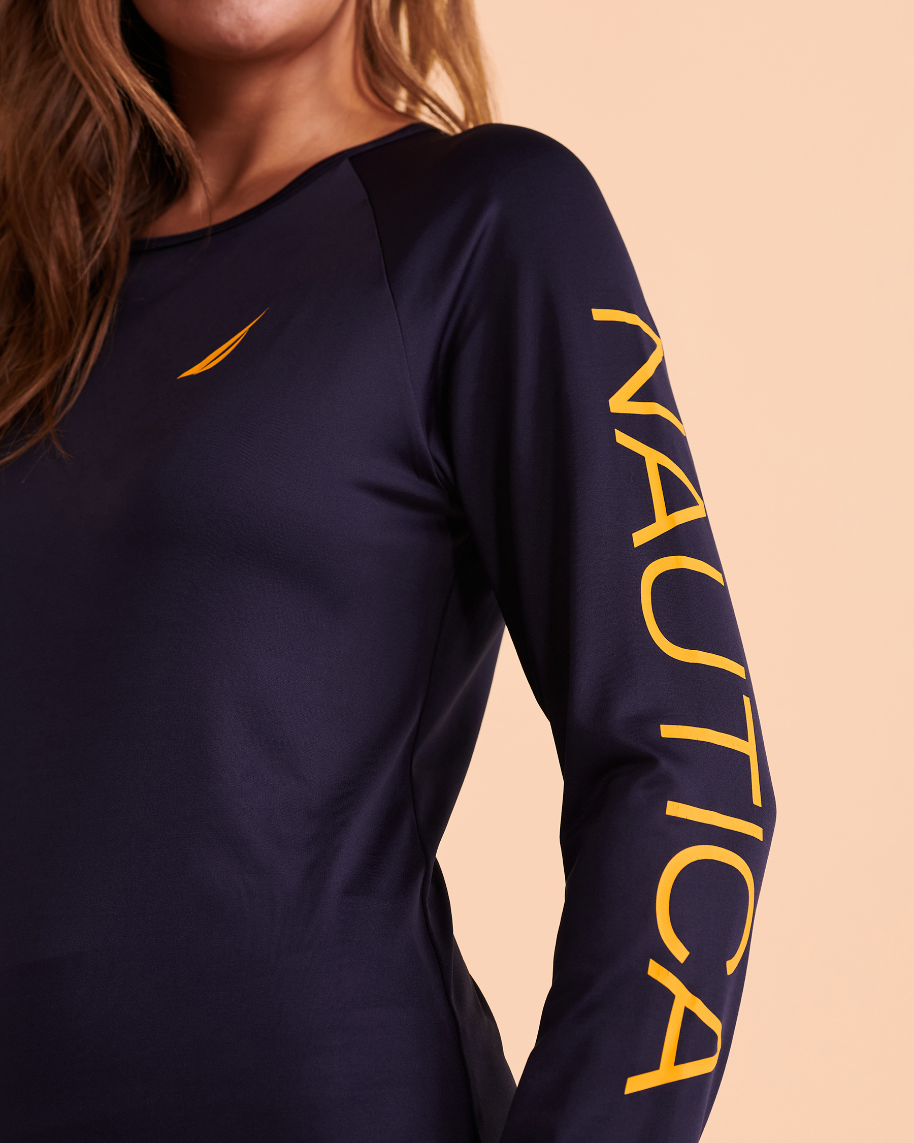 NAUTICA LIVE IN COLOR Long Sleeve Rashguard - Navy