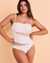 TURQUOISE COUTURE Maillot une-pièce bandeau SOLID Blanc 01400025 - View1