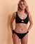 TROPIK TROPICAL Knotted Bralette Bikini Top Black 01100173 - View1