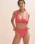 BILLABONG Summer High Plunge Bikini Top Coral ABJX300204 - View1