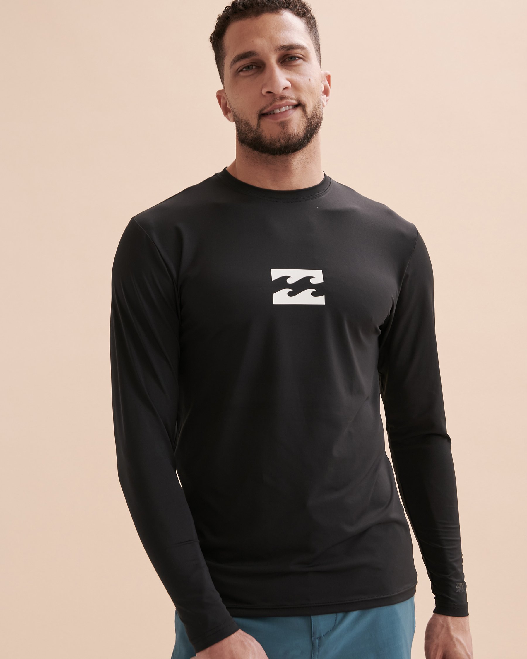 BILLABONG All Day Wave Long Sleeve Rashguard Black Bikini Village