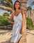 TROPIK V-neck Thin Straps Dress Stripes 02300086 - View1
