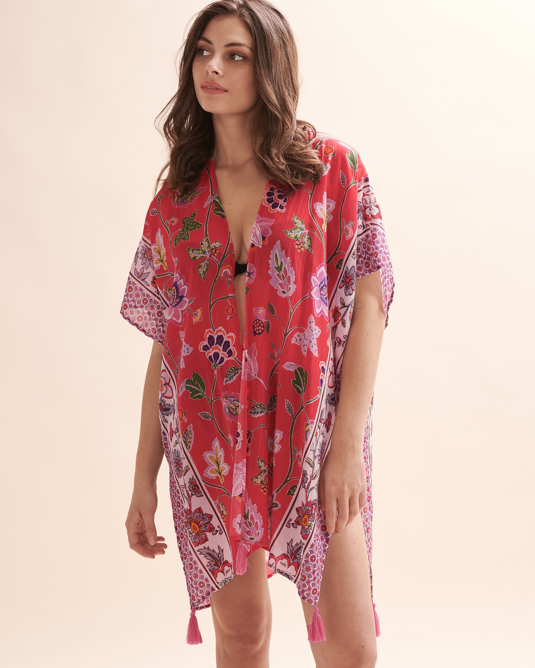 ECHO DESIGN Wanderlust Caftan - Hibiscus | Bikini Village