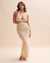 ELAN Tricot Halter Maxi Dress Natural HHC5824 - View1