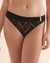 SANTEMARE Crochet Shirred Waistband Bikini Bottom Black 01300197 - View1