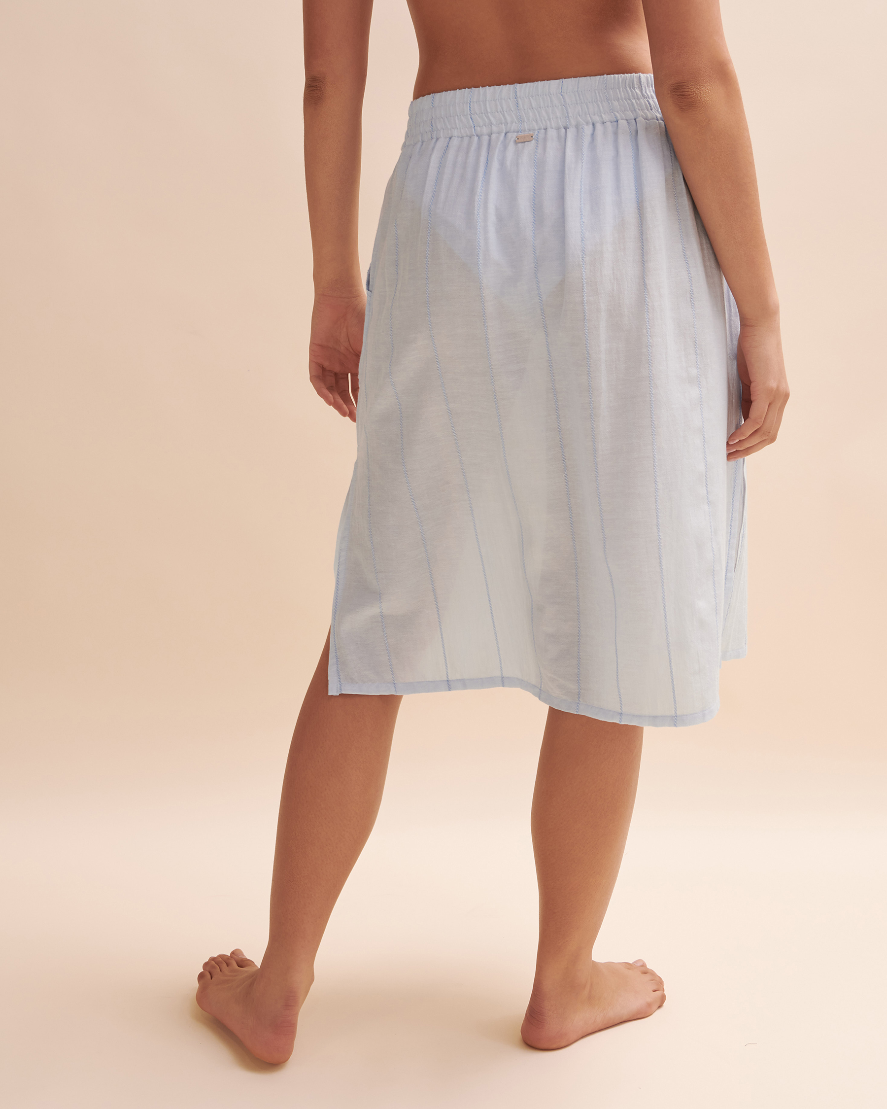 TROPIK Skirt with Buttons Wavy stripes 02200040 - View2