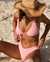 TROPIK Textured Plunge Bikini Top Peony pink 01100199 - View1