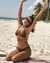 TROPIK Haut de bikini triangle Rib Marron 01100201 - View1