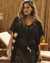 TURQUOISE COUTURE Crochet Caftan Black 02400026 - View1