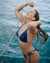 GUESS Haut de bikini triangle licou Infinity Galaxy Bleu galaxie E3GJ16KBNI0 - View1