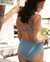 EAU DE SEA Tropical High Waist Bikini Bottom Blue Stone 01300208 - View1