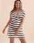 COVER ME Marina's Cay Short Sleeve Dress Navy/White Stripe 23058732 - View1