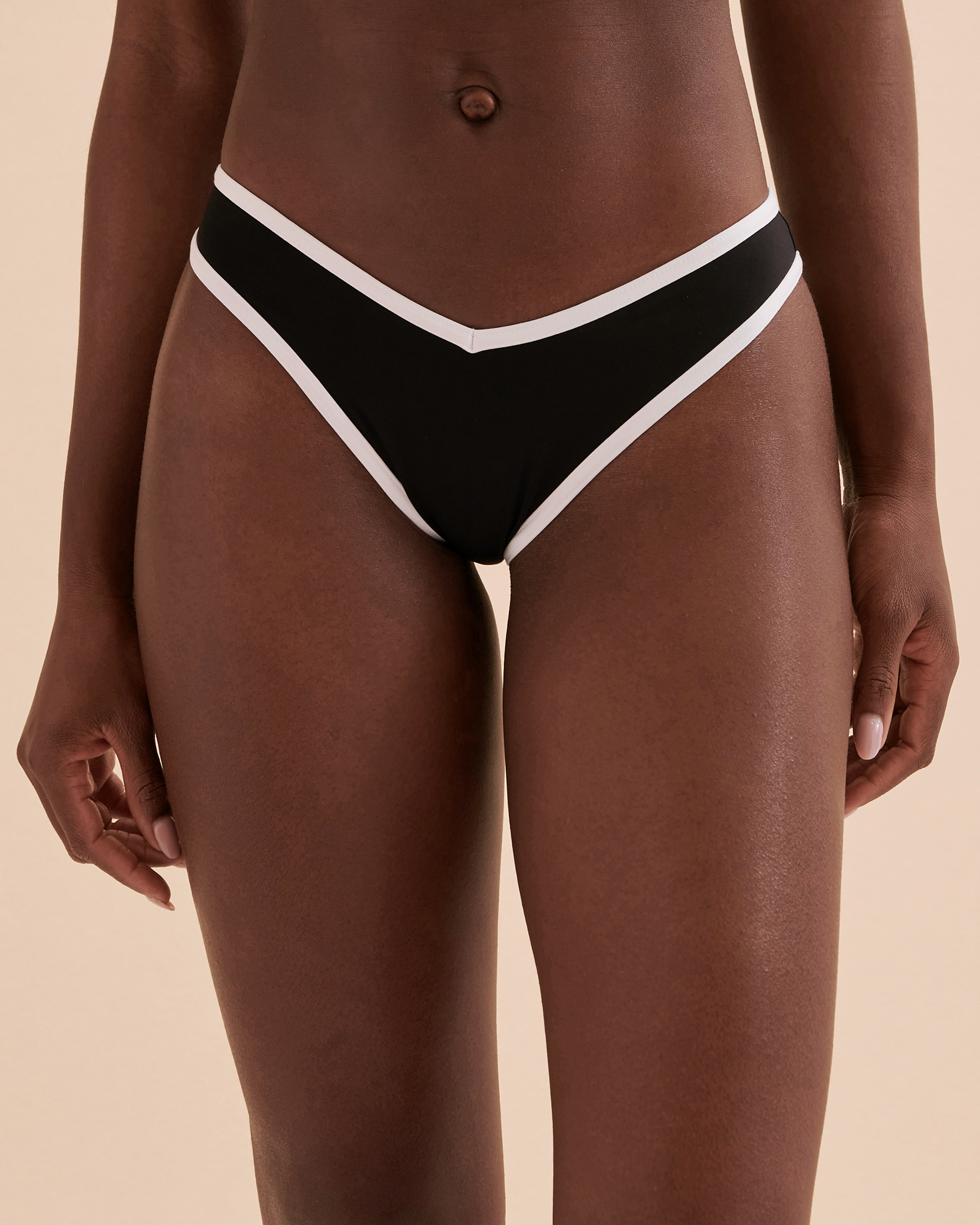 GUESS Sporty Chic High Leg Bikini Bottom Black E3GO17MC043 - View5