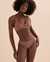 HURLEY Max Solid Bralette Bikini Top Chocolate HT1145 - View1