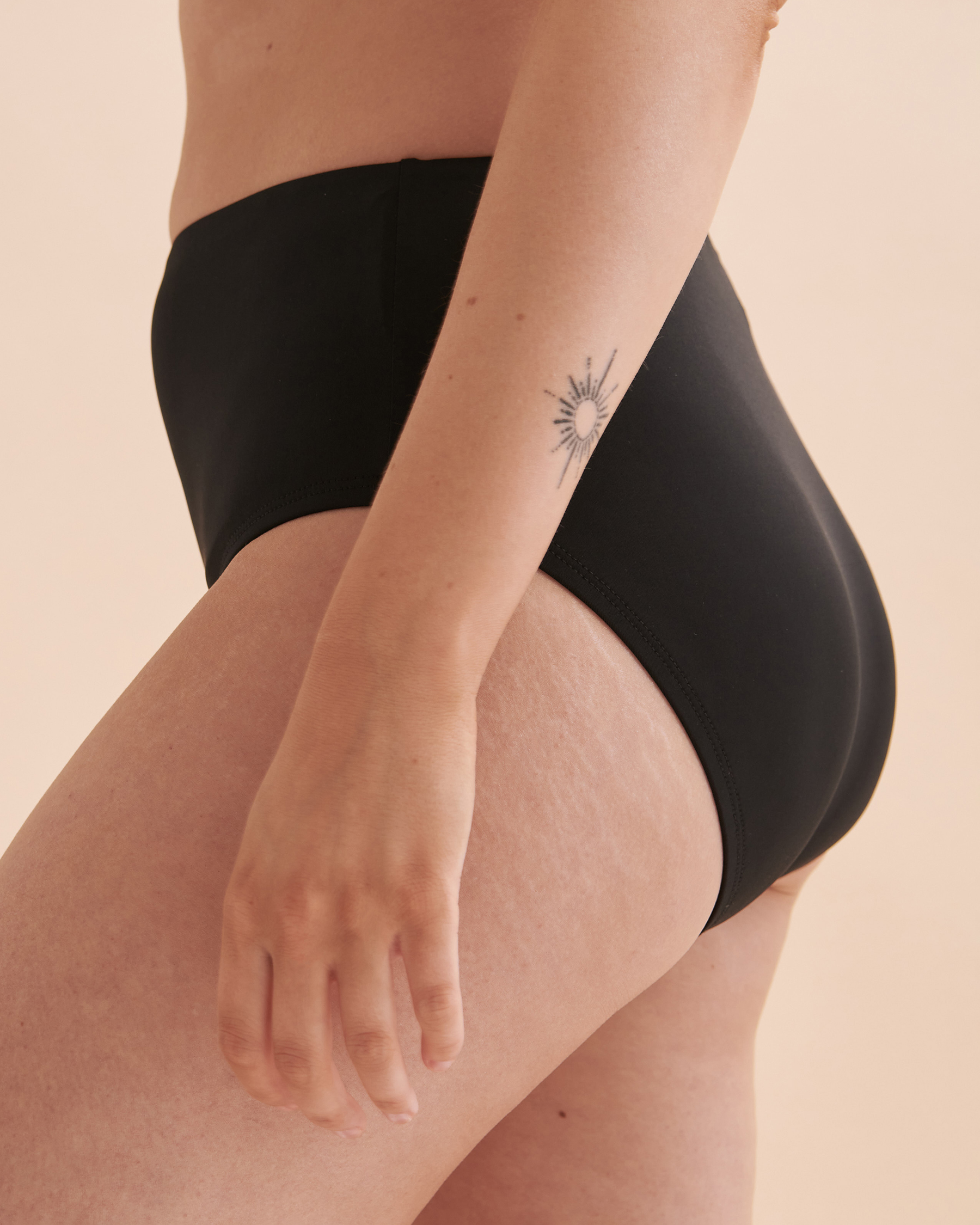 JANTZEN Solid Comfort Bikini Bottom Black JZ23171H - View3