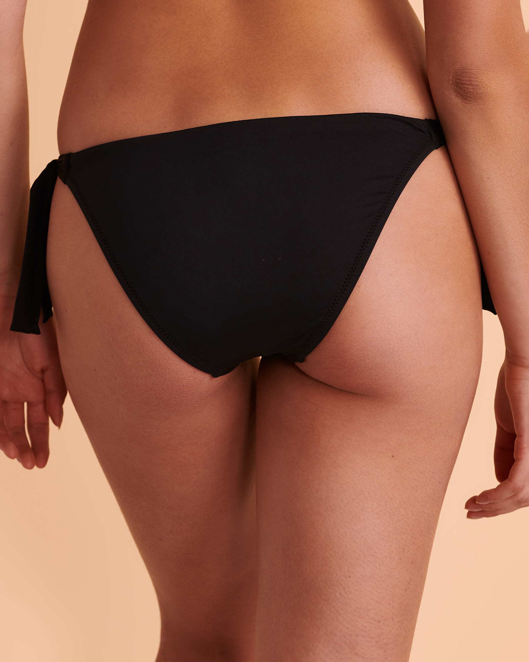 POLO RALPH LAUREN Signature Solids Side Tie Bikini Bottom Black 21355550 - View2