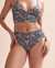 QUINTSOUL Juno Beach Reversible High Waist Bikini Bottom Multi print W23655170 - View1