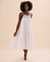 RIP CURL Alira Midi Dress with Crochet Detail White 01UWDR - View1