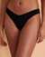 TROPIK Solid Cheeky High Leg Bikini Bottom Black 01300212 - View1