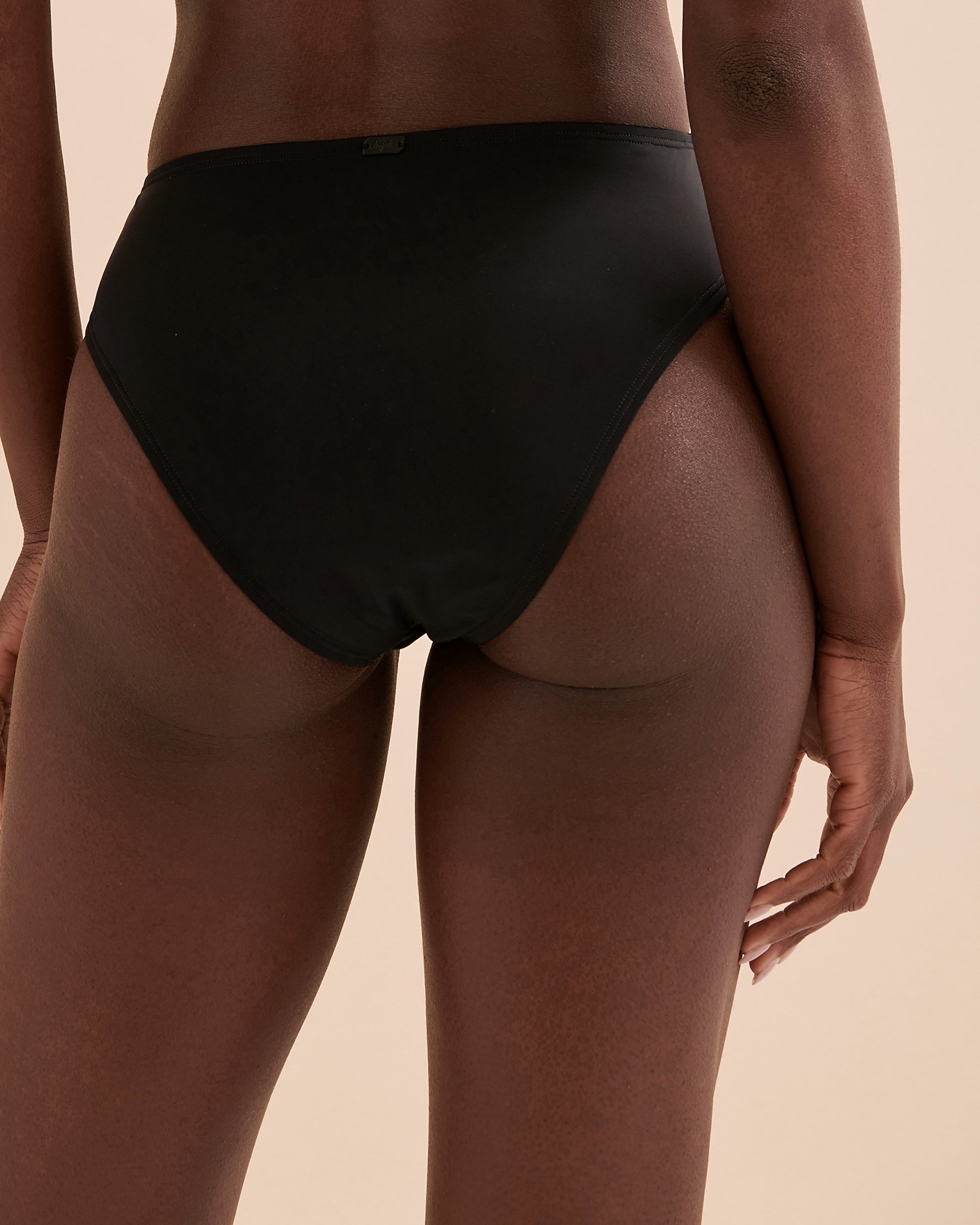 TROPIK Solid Thong Bikini Bottom Black 01300213 - View4