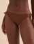 TROPIK Bas de bikini noué aux hanches Rib Marron 01300220 - View1