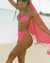 VITAMIN A LOLITA ECORIB High Waist Cheeky Bikini Bottom Bright pink 210B - View1