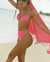 VITAMIN A Bas de bikini cheeky taille haute LOLITA ECORIB Rose éclatant 210B - View1
