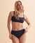 ANNE COLE Live in Color Ring Strap Bandeau Bikini Top Navy 23MT13201 - View1