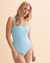 BLEU ROD BEATTIE Maillot une-pièce encolure carrée Walk The Line Bleu ciel RBWL23971 - View1