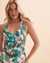 JANTZEN Neotropics Wrap Tankini Top Tropical tides JZ23364T - View1