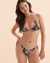 MALAI Contrast Palm Reversible Triangle Bikini Top Contrast palm leaves T01179 - View1