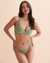 MALAI Grounding Green Plunge Bikini Top Sweet green T43172 - View1