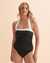 RALPH LAUREN Bel Air Shirred One-Piece Swimsuit Black 20110001 - View1