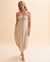SANTEMARE Solid Bandeau Maxi Dress Sand 02300100 - View1