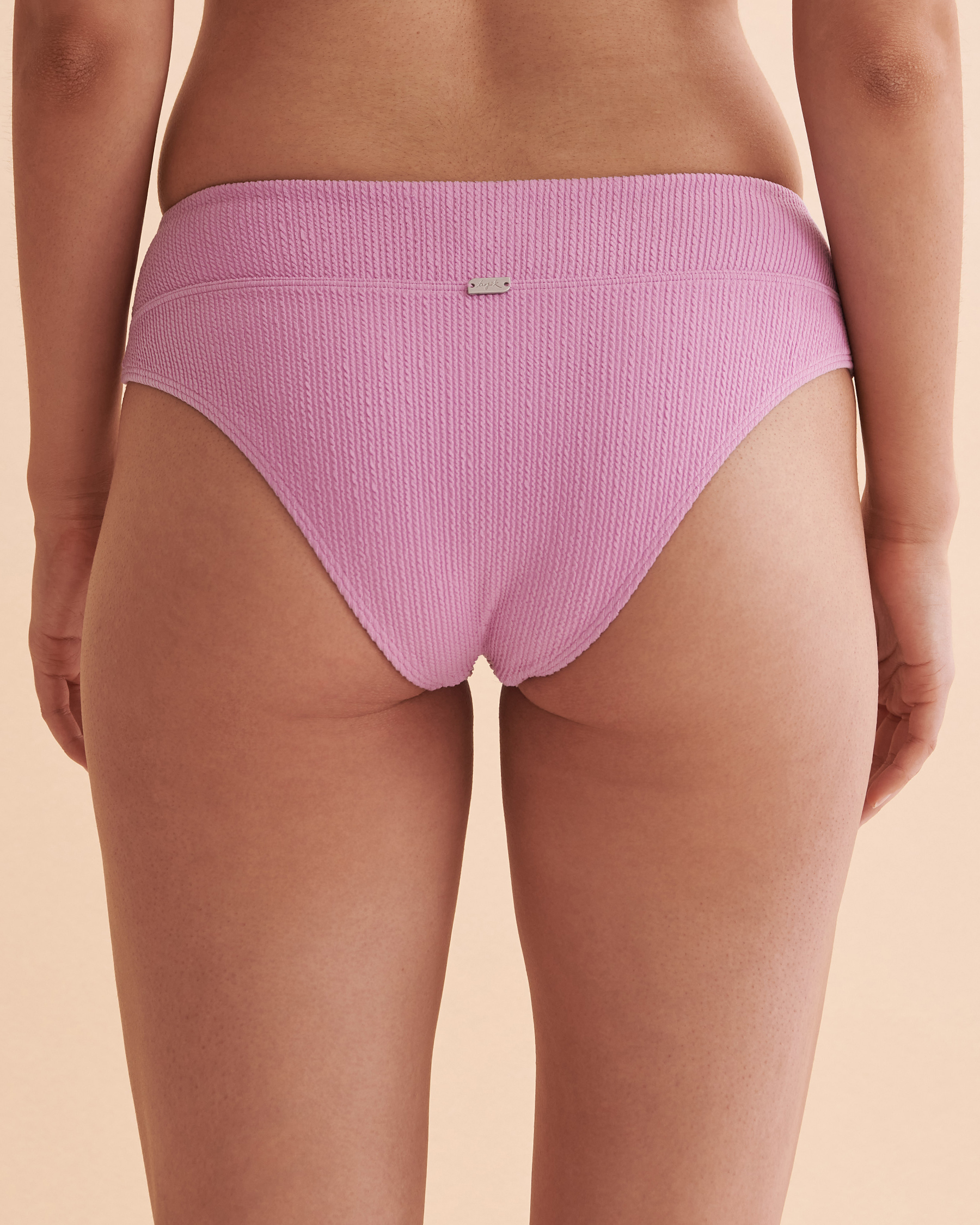 TROPIK Textured Thong Bikini Bottom Lilac 01300228 - View3