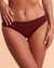 TURQUOISE COUTURE ZINFANDEL Folded Waistband Bikini Bottom Red grape 01300144 - View1