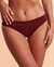 TURQUOISE COUTURE Bas de bikini bande de taille pliée ZINFANDEL Raisin rouge 01300144 - View1