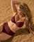 TURQUOISE COUTURE Haut de bikini push-up ZINFANDEL Raisin rouge 01100131 - View1