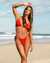 BILLABONG Good Vibes Triangle Bikini Top Sunset Red ABJX301027 - View1