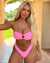 KULANI KINIS Bas de bikini cheeky côtelé Taffy Pink Rose BOT216TPRB - View1